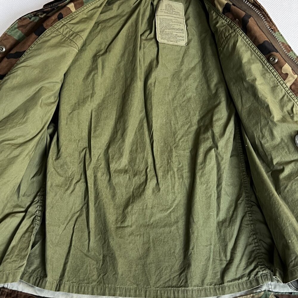 Mil-Tec Jacket Men Large Green Camo Full Zip Heavyweight Hood Hunting Outdoor - Picture 5 of 12